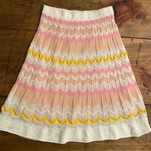 Knit Missoni zig zag midi skirt